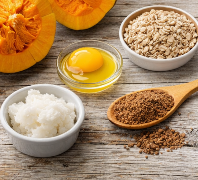 Pumpkin Oat Biscuits for Dogs (12 treats)